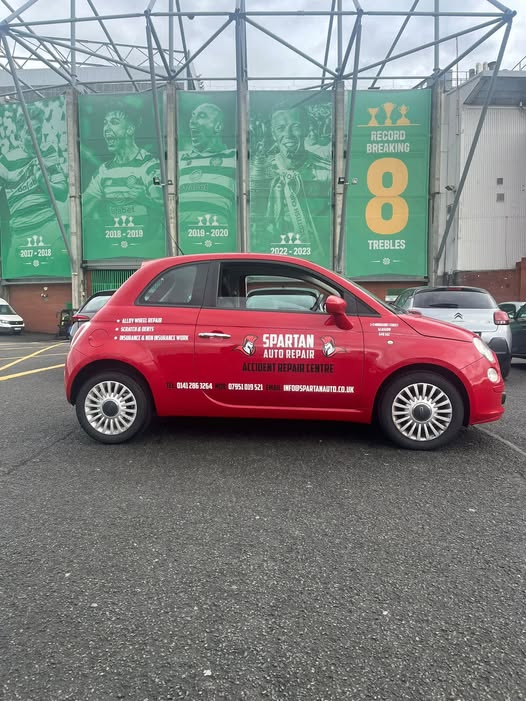 Spartan Auto Repair branded car